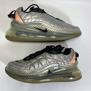 Nike Air Max MX 720-818 Mens Sneaker BV5841-001 Silver Black Orange 8 No Insole